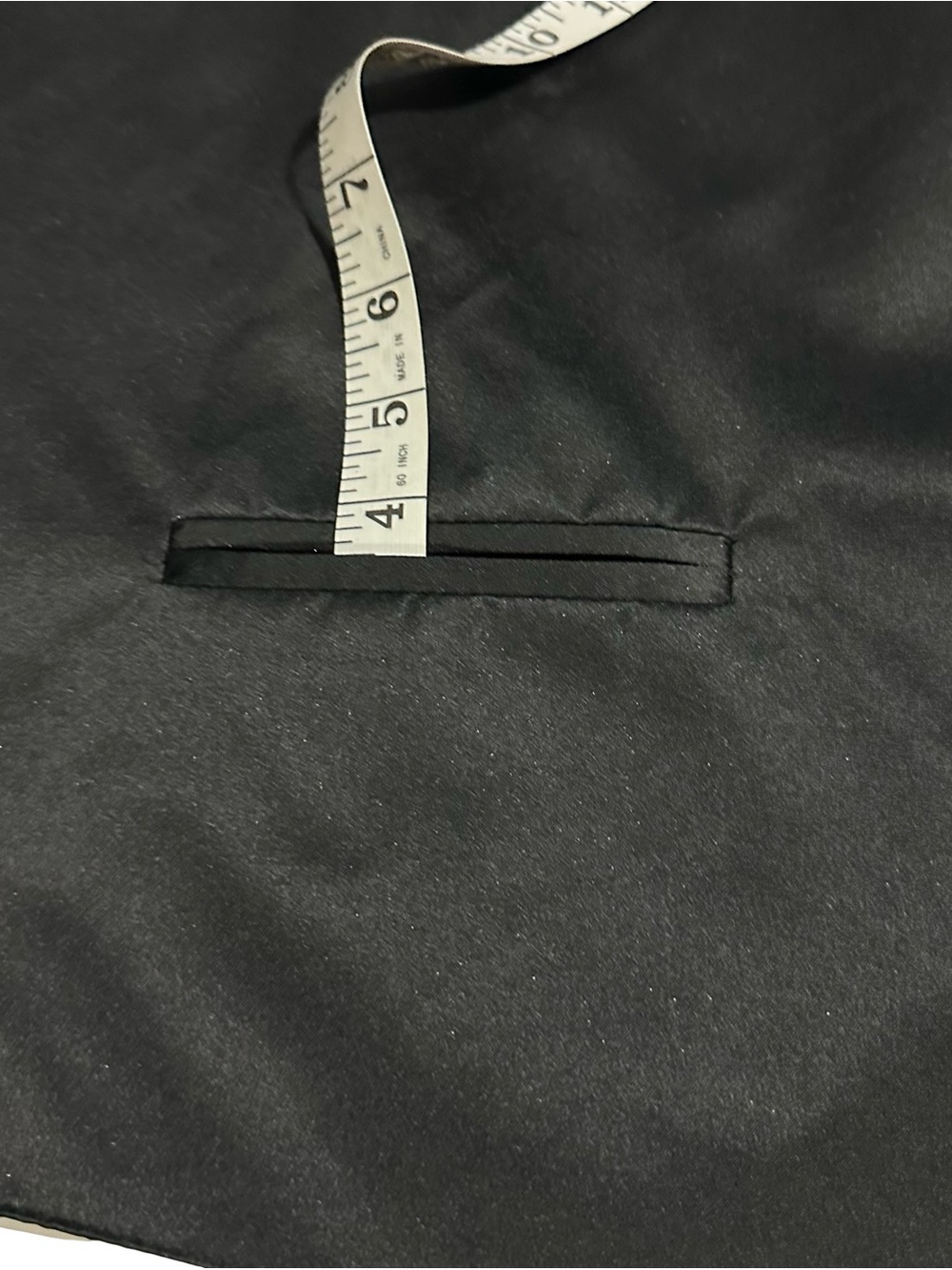 Vesuvio Napoli Mens Satin Tuxedo Vest Waistcoat Black Big & Tall Sz 3XL XXXL - Picture 13 of 14
